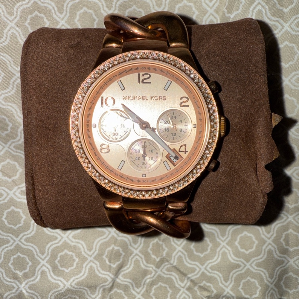 Michael Kors Rose Gold Chain Watch